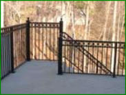 Iron fence at Tornado Fence Company, Mobile, AL